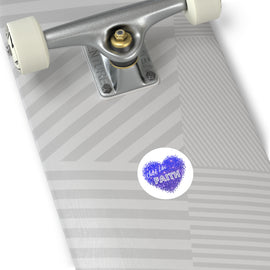 Child Like Faith Blue Stickers, Indoor / Outdoor