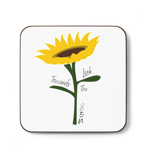 Look Towards The Son Hardboard Back Coaster