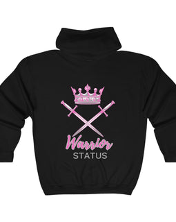 Warrior Status Pink Unisex Heavy Blend Full Zip Hooded Sweatshirt