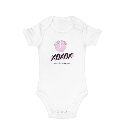 Created with Love PINK Cotton Baby Bodysuit