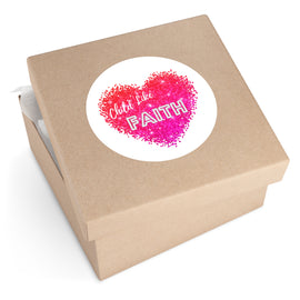 Child Like Faith Pink Stickers, Indoor / Outdoor