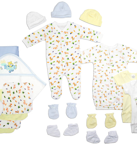 Newborn Baby Boys 21 Pc Layette Baby Shower Gift